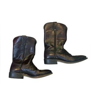 Vintage Laredo Leather Boots Men’s Black Cherry? Style 7917 Western Size 7D